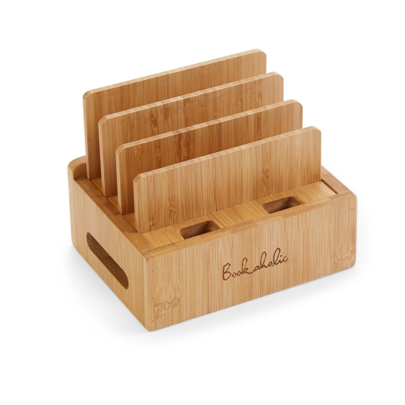Smart Hub Gear Bamboo Charging Station & Cord Organizer