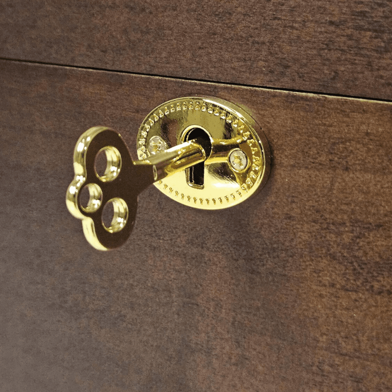 Smart Hub Gear Acacia Wood Locking Charging Station