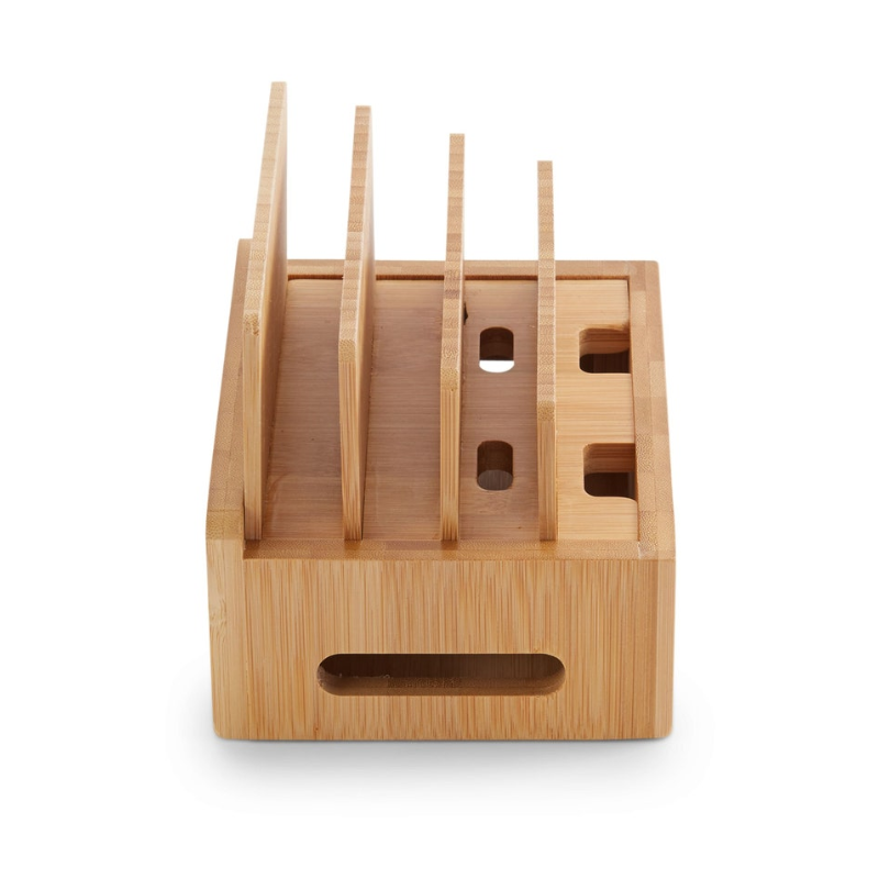 Smart Hub Gear Bamboo Charging Station & Cord Organizer