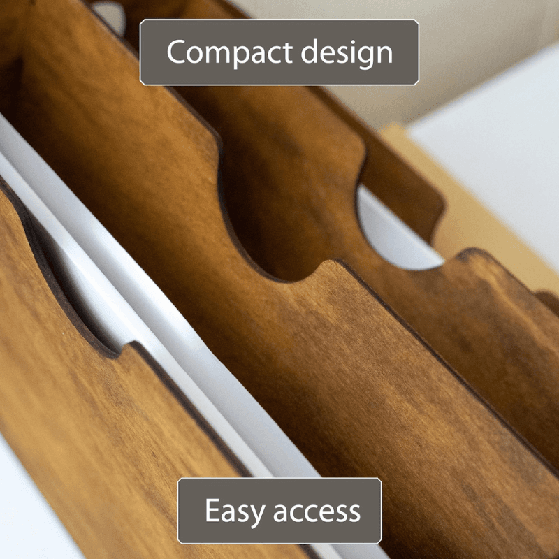 Smart Hub Gear Wooden Desk Organizer 15.2 in